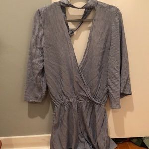 Blue Life striped romper